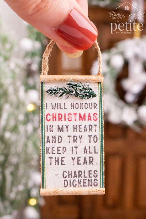 A Christmas Carol Canvas Hanging Art