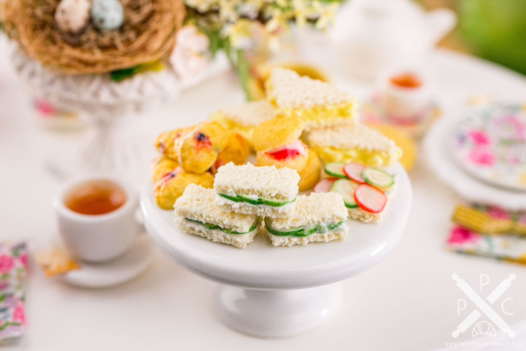 Dollhouse Miniature Afternoon Tea Platter