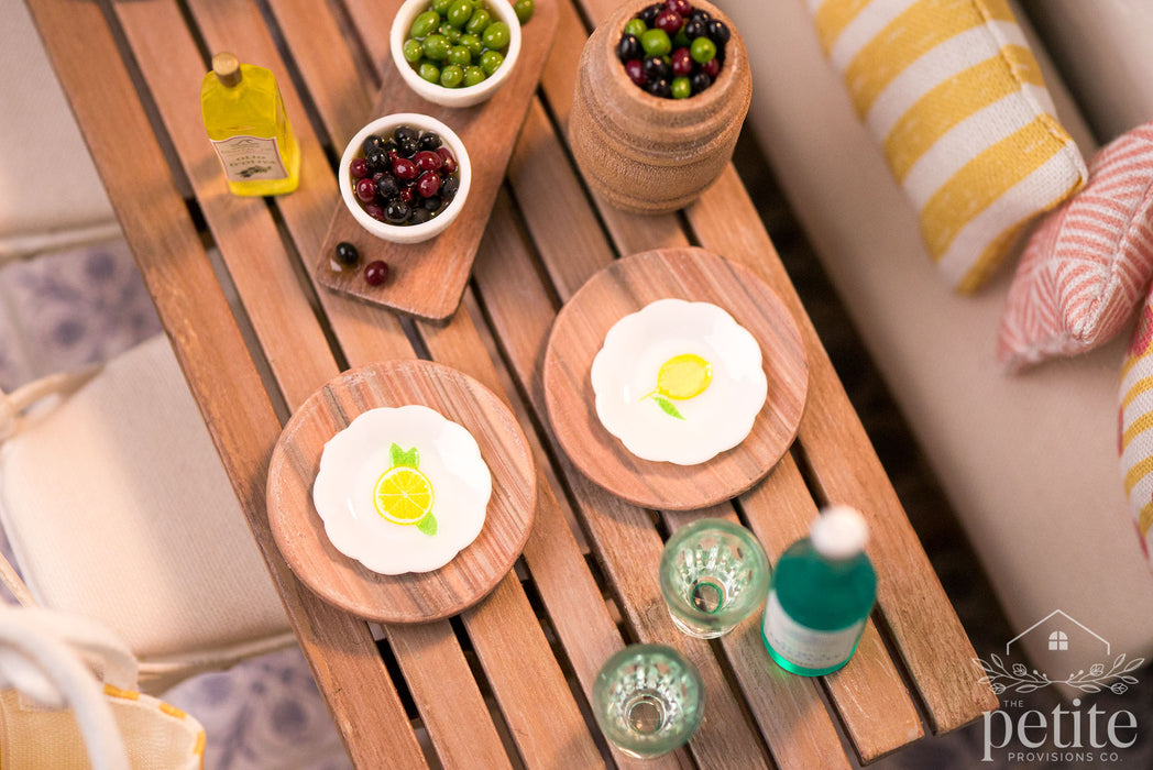 Amalfi Lemon Salad Plates - Set of 4