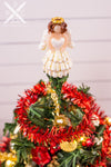 Dollhouse Miniature Christmas Angel Tree Topper in Box - 1:12 Dollhouse Miniature Christmas Decoration