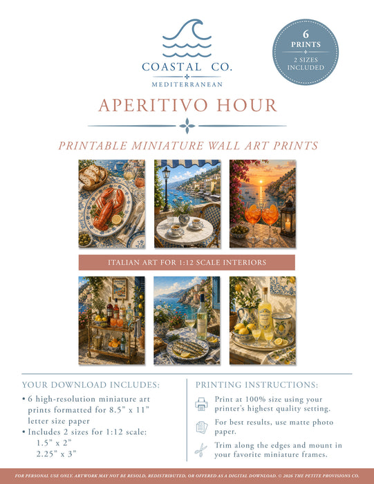 Aperitivo Hour Printable Wall Art