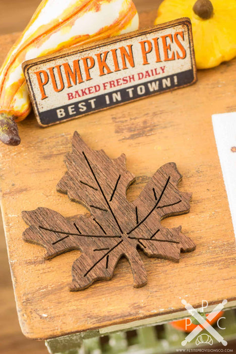 Autumn Leaf Trivet - Decorative Wooden Trivet