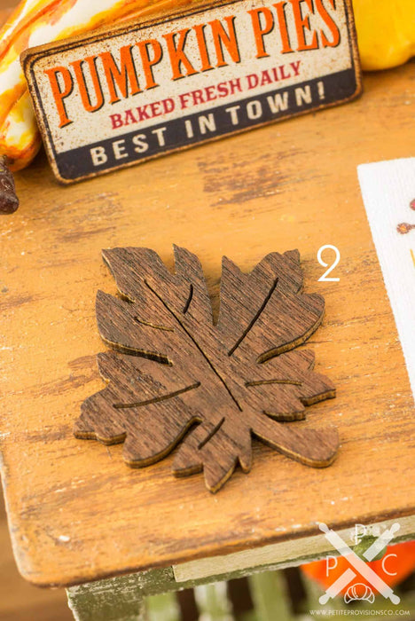 Autumn Leaf Trivet - Decorative Wooden Trivet