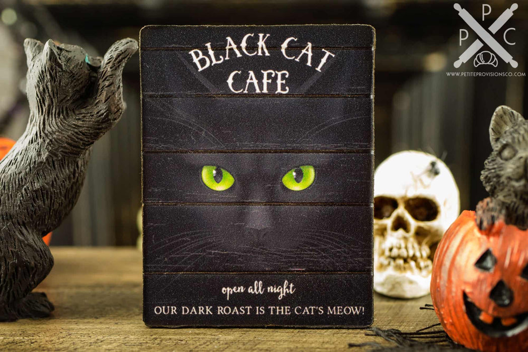 Black Cat Cafe Sign