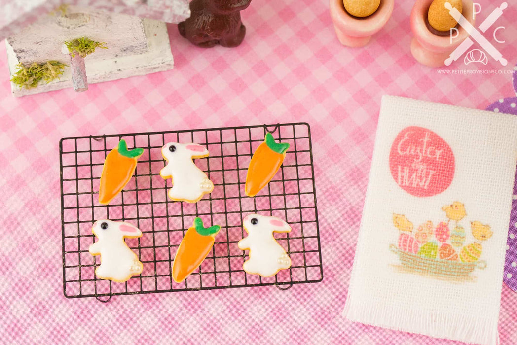 Easter Bunnies and Carrots Cookies - Half Dozen