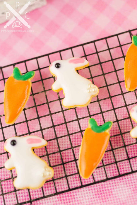 Easter Bunnies and Carrots Cookies - Half Dozen