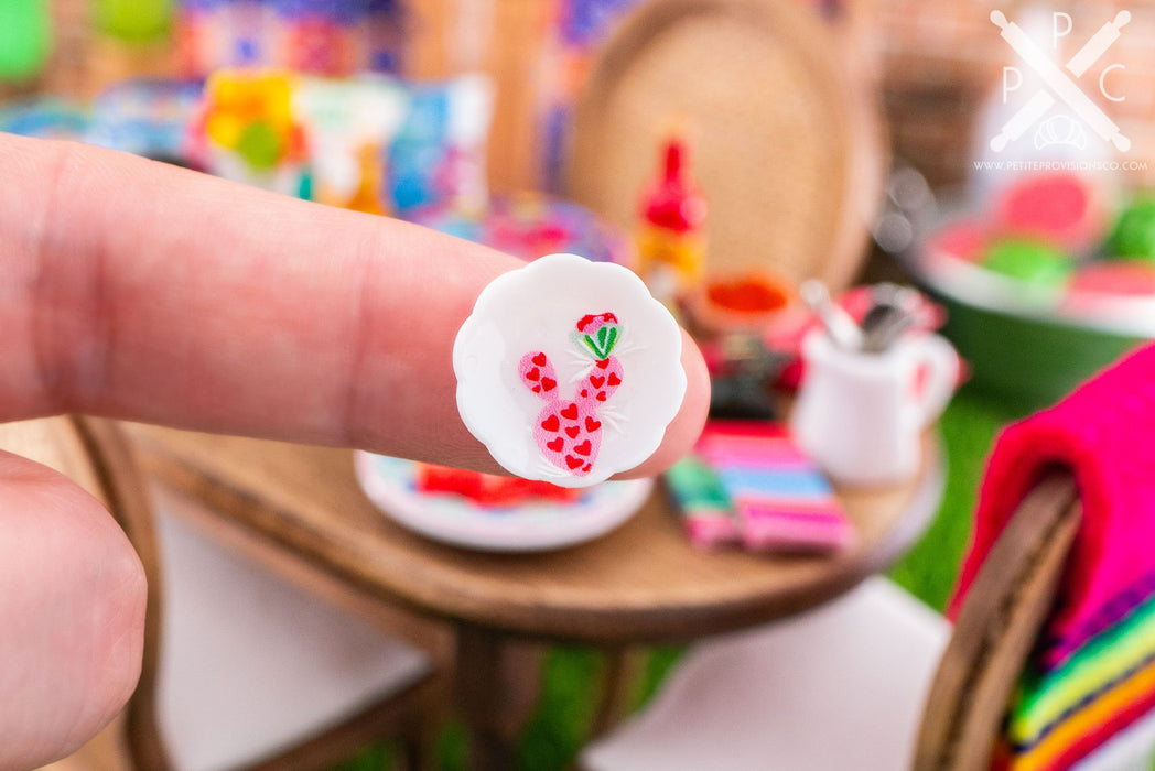 Dollhouse Miniature Cinco de Mayo Cactus Decorative Plates