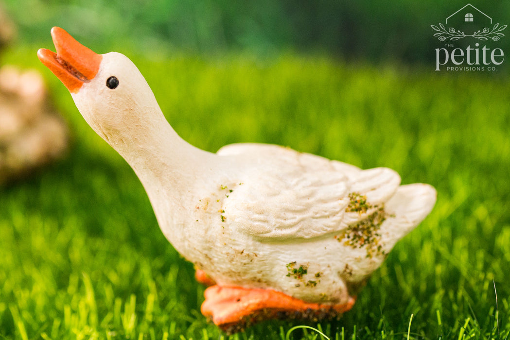 Weathered Garden Goose Statuary