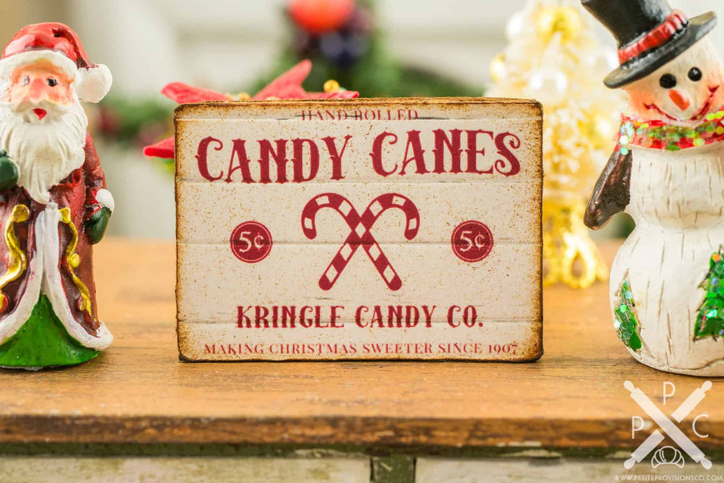 Kringle Candy Co. Candy Canes Sign