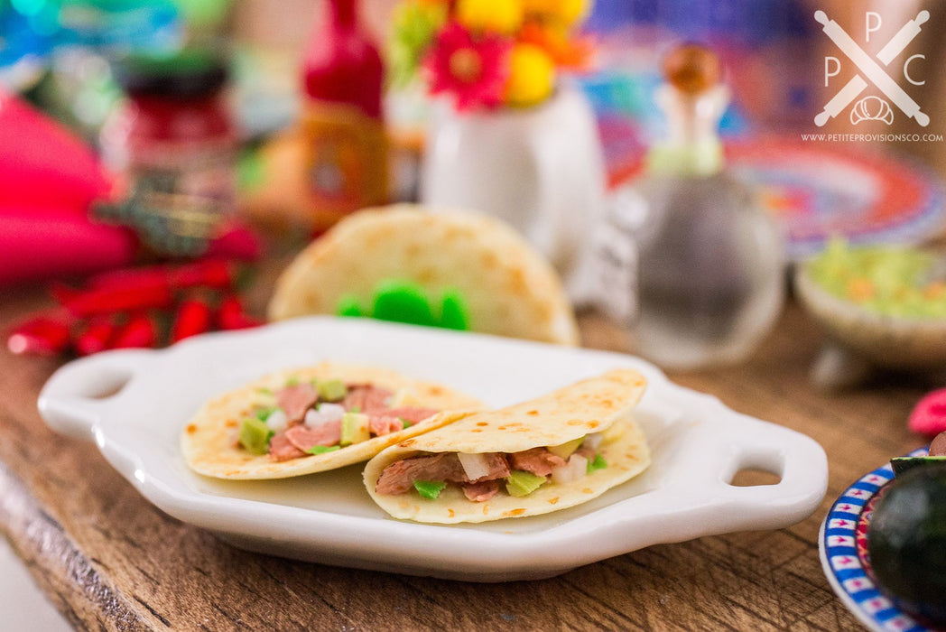 Dollhouse Miniature Carnitas Tacos