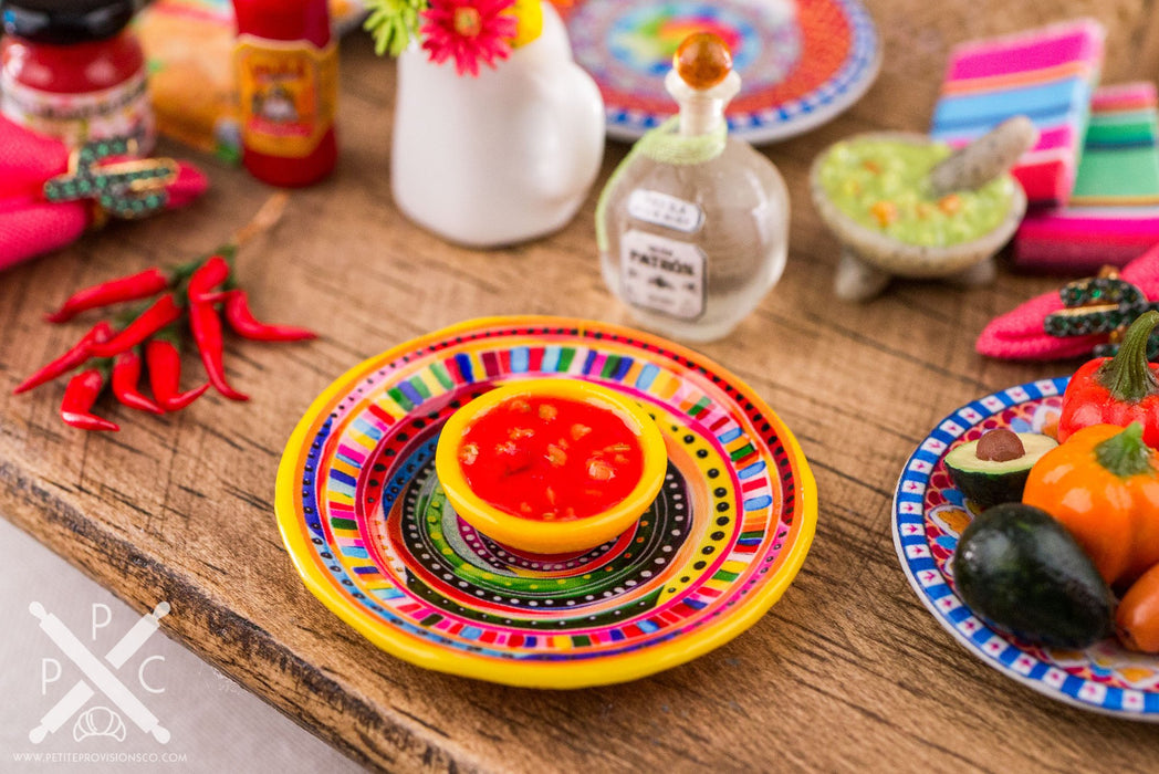 Chip and Dip Platter with Salsa and Tortilla Chips - Various Styles