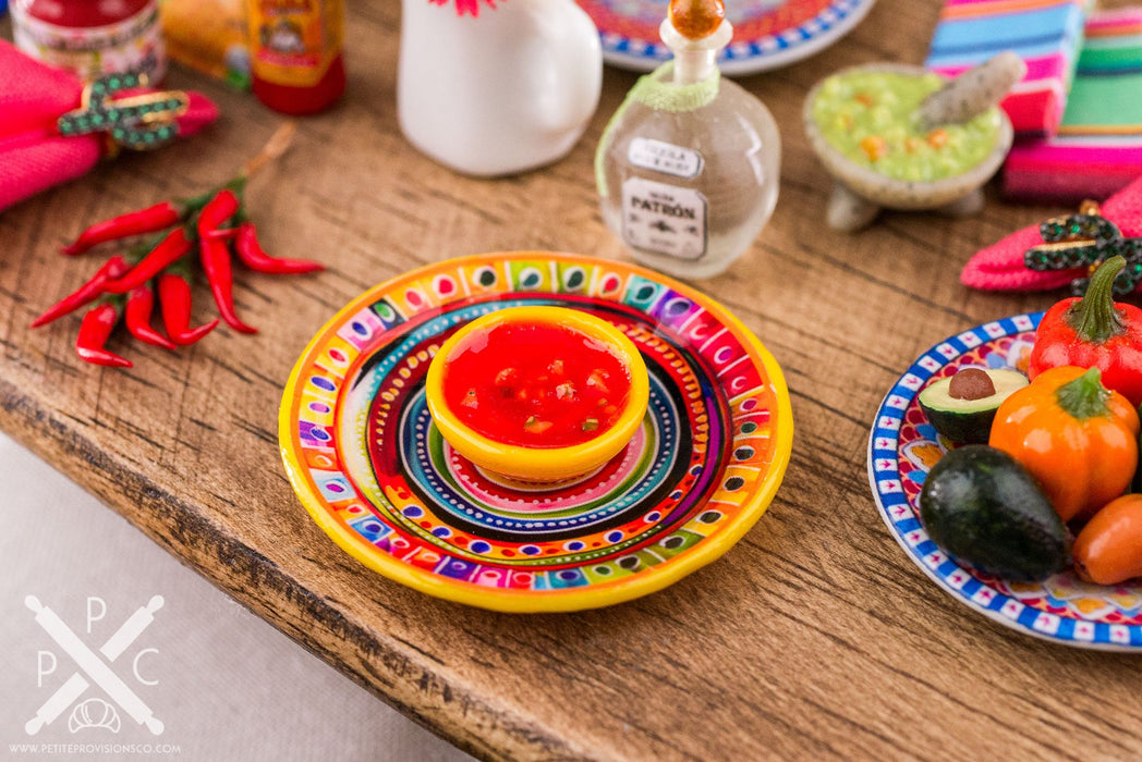 Chip and Dip Platter with Salsa and Tortilla Chips - Various Styles