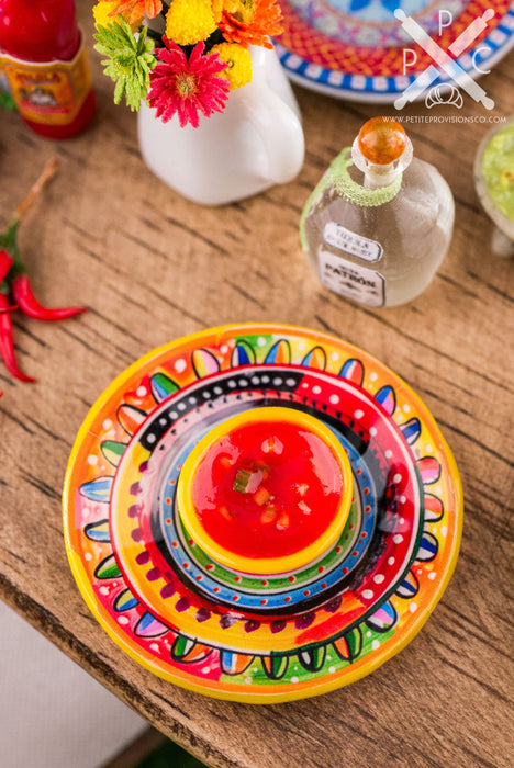 Chip and Dip Platter with Salsa and Tortilla Chips - Various Styles