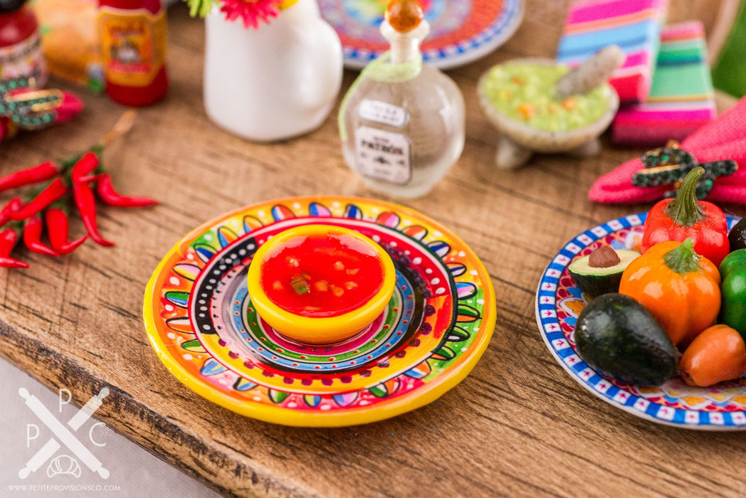 Chip and Dip Platter with Salsa and Tortilla Chips - Various Styles