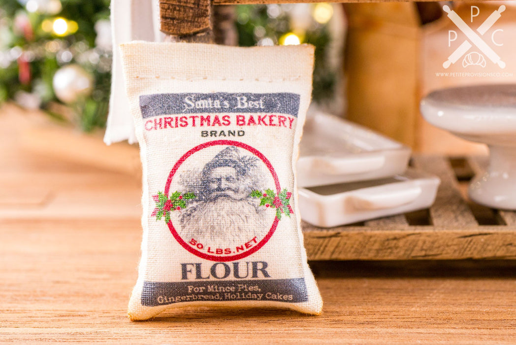 Christmas Bakery Brand Flour Sack