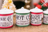 Dollhouse Miniature Christmas Baking Canister Set - 1:12 Dollhouse Miniature - Christmas Miniatures