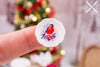 Dollhouse Miniature Christmas Birds Decorative Plates - Large - Set of 4 - 1:12 Dollhouse Miniature Christmas Plates