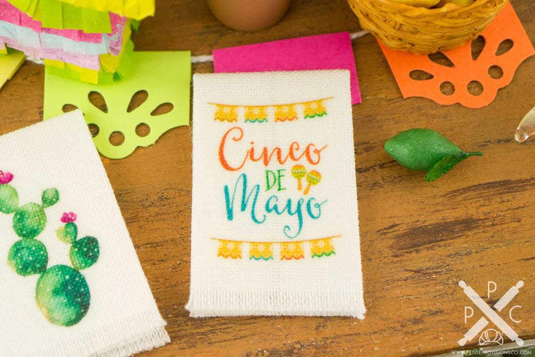 Cinco De Mayo Papel Picado Tea Towel