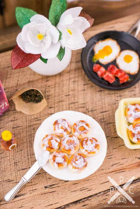 Plate of Cinnamon Rolls