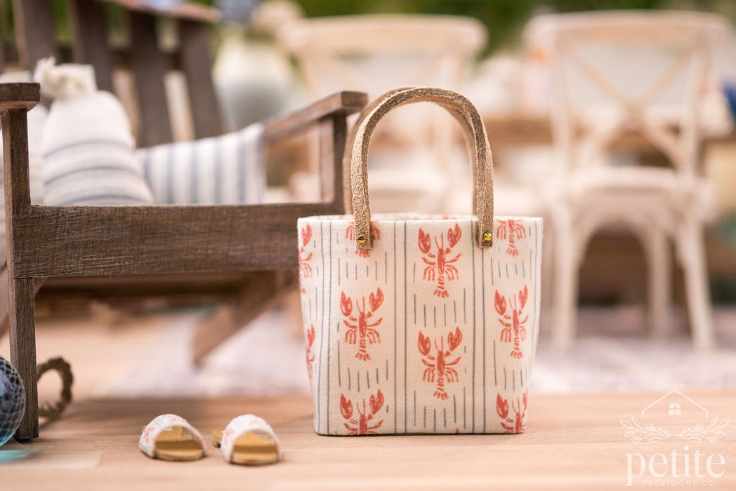 Coastal Market Tote - Lobster Dock