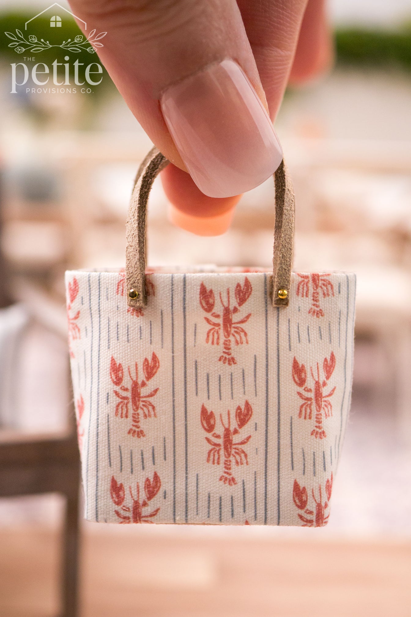 Lobster Dock Coastal Market Tote miniature
