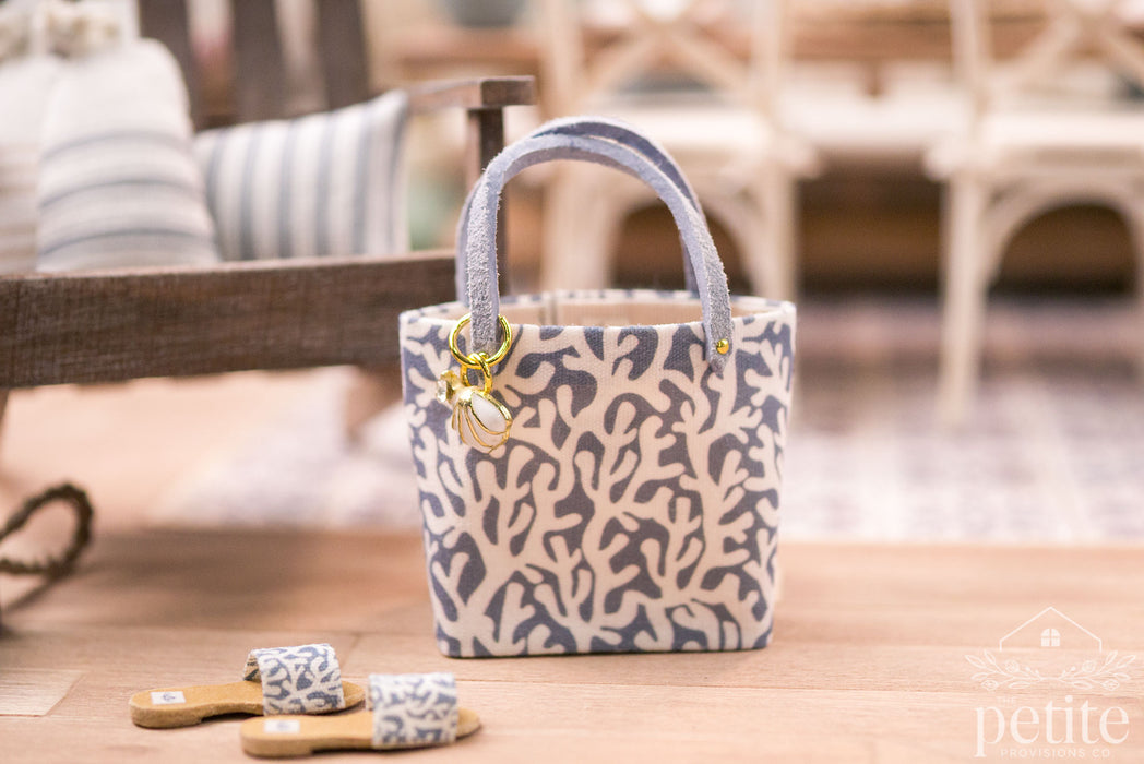 Coastal Market Tote - Tidal Coral