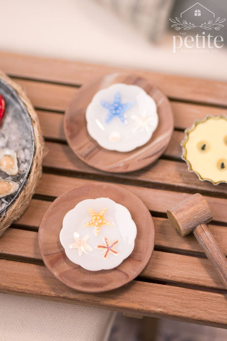 Coastal Starfish Salad Plates - Set of 4