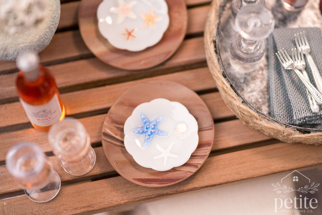 Coastal Starfish Salad Plates - Set of 4