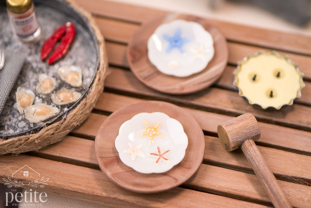 Coastal Starfish Salad Plates - Set of 4