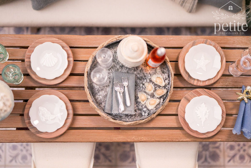 Coastal Tideline Dinner Plates - Set of 4