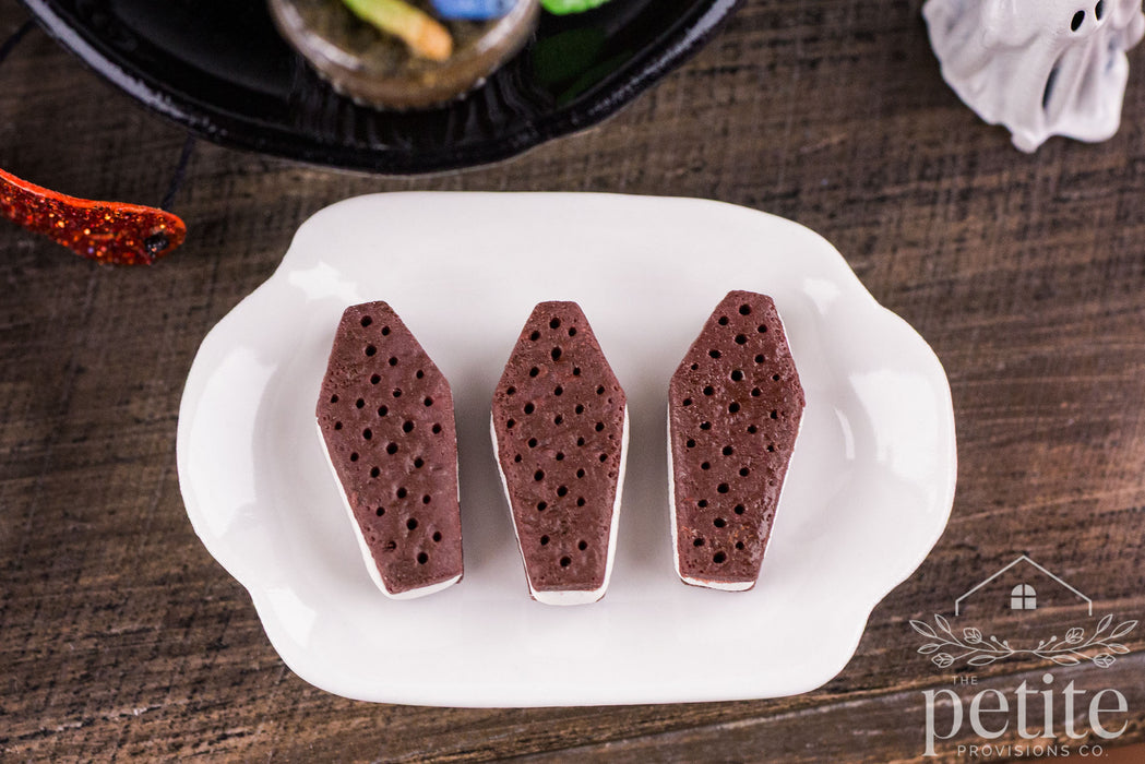 Coffin and Skull Ice Cream Sandwiches