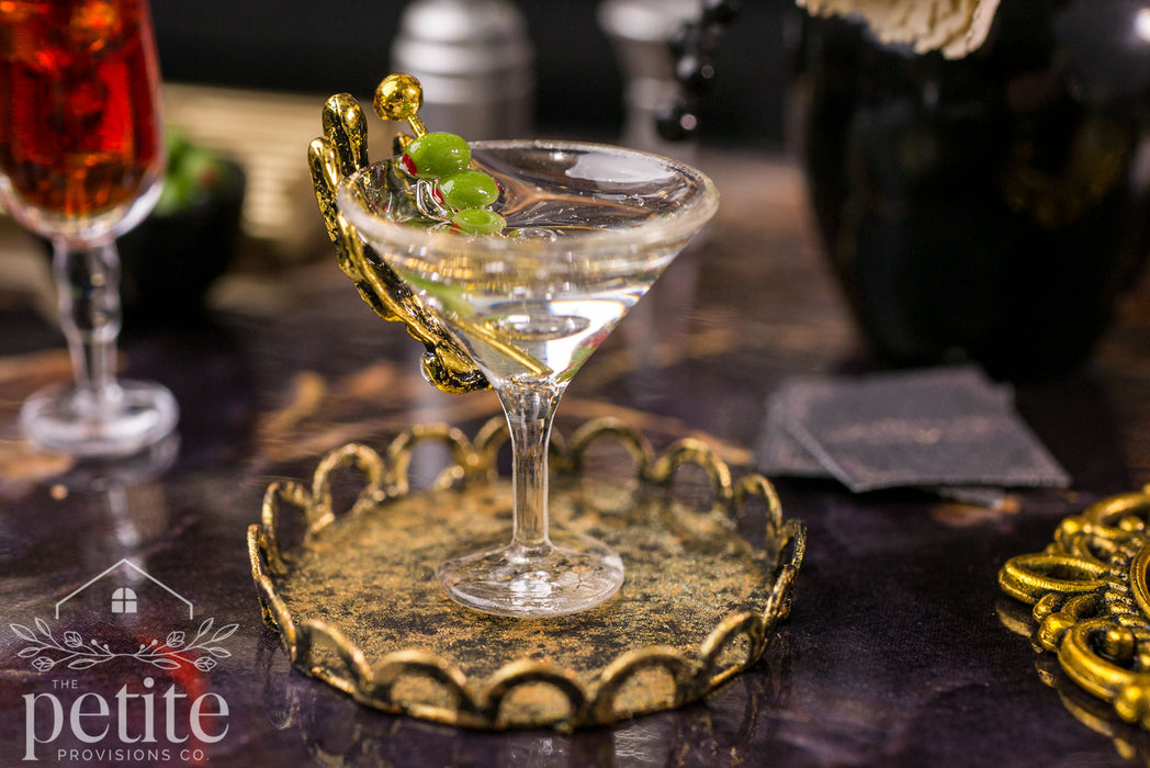 Dead Man's Hand Martini on Tray