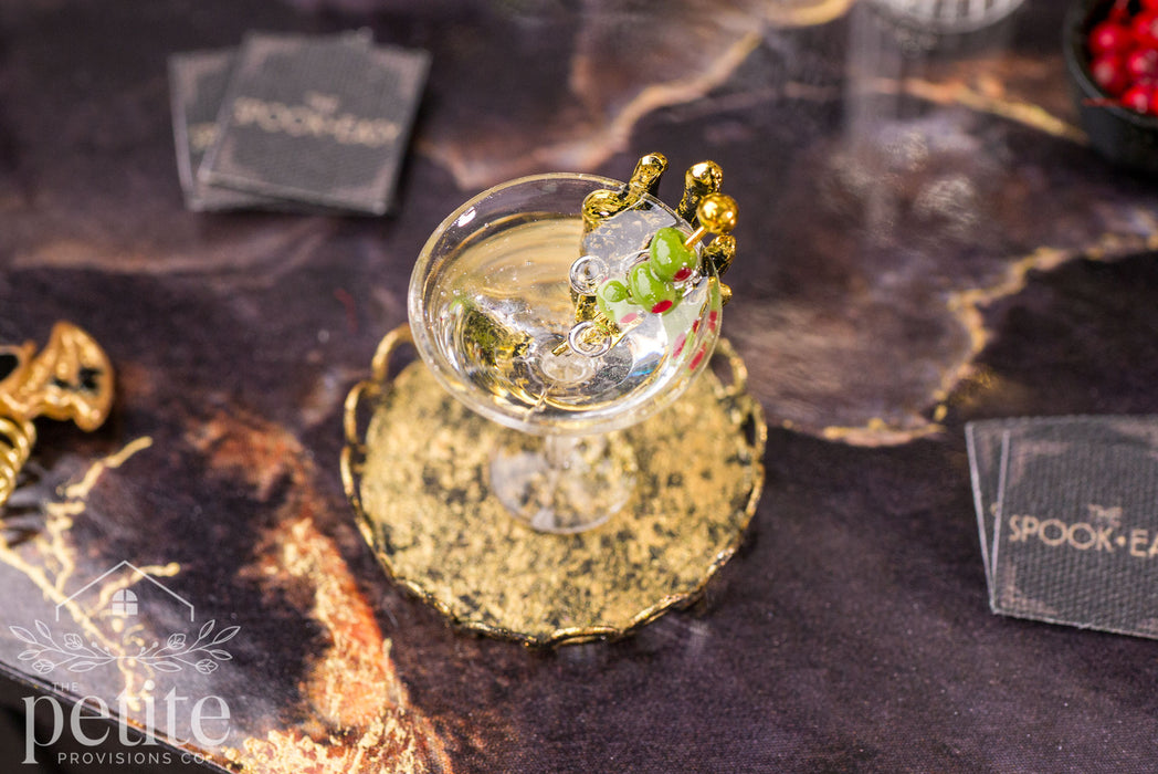 Dead Man's Hand Martini on Tray