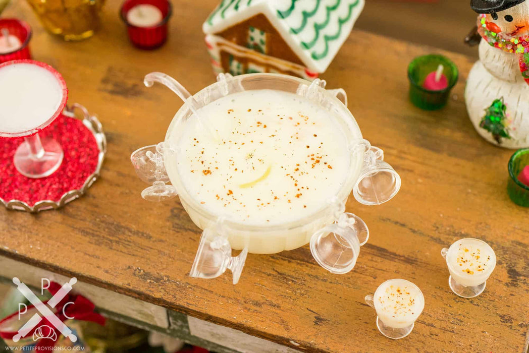 Christmas Eggnog Punch Bowl Set