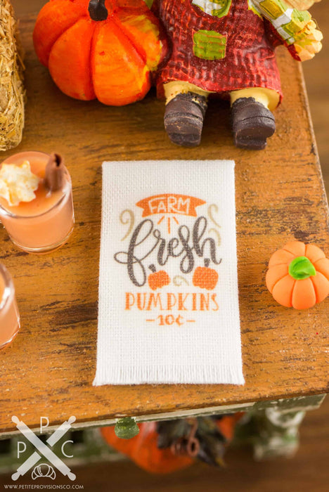 Farm Fresh Pumpkins Tea Towel