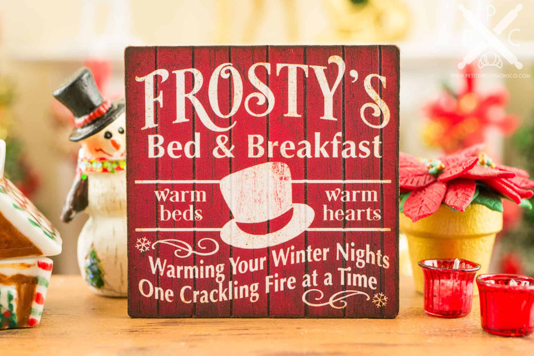 Frosty's Bed and Breakfast Sign