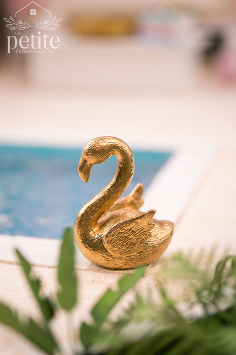 Gilded Flamingo Sculpture