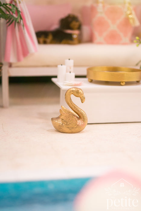 Gilded Flamingo Sculpture