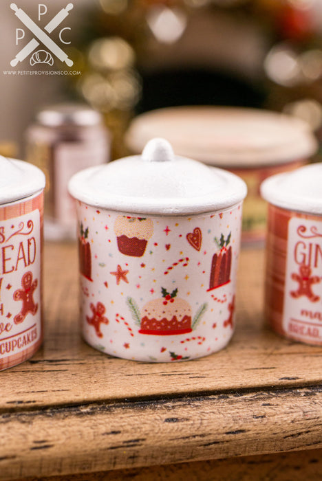 Mrs. Claus Gingerbread Bakery Canister Set