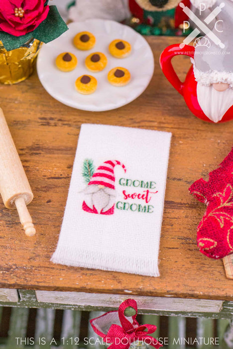 Gnome Sweet Gnome Christmas Tea Towel