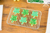 Dollhouse Miniature St. Patrick's Day Green Shamrock Cookies - Half Dozen