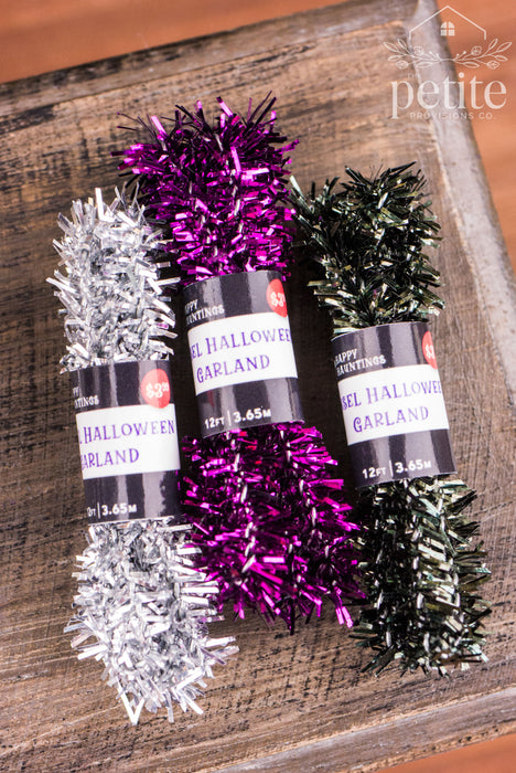 Spooky Sparkle Tinsel Garland