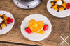 Dollhouse Miniature Heart Shaped Pancakes with Strawberries