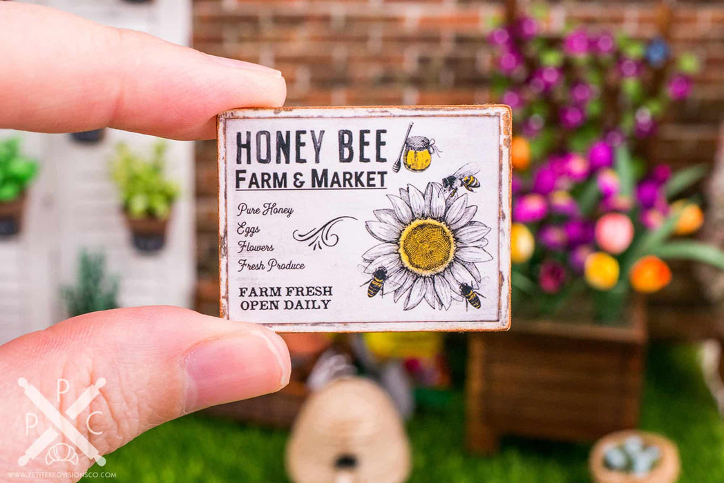 Honey Bee Farm & Market Sign