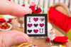 Dollhouse Miniature Valentine's Day I Heart You Sign - Decorative Valentine's Day Framed Sign - 1:12 Dollhouse Miniature Sign