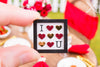 Dollhouse Miniature Valentine's Day I Heart You Sign - Decorative Valentine's Day Framed Sign - 1:12 Dollhouse Miniature Sign