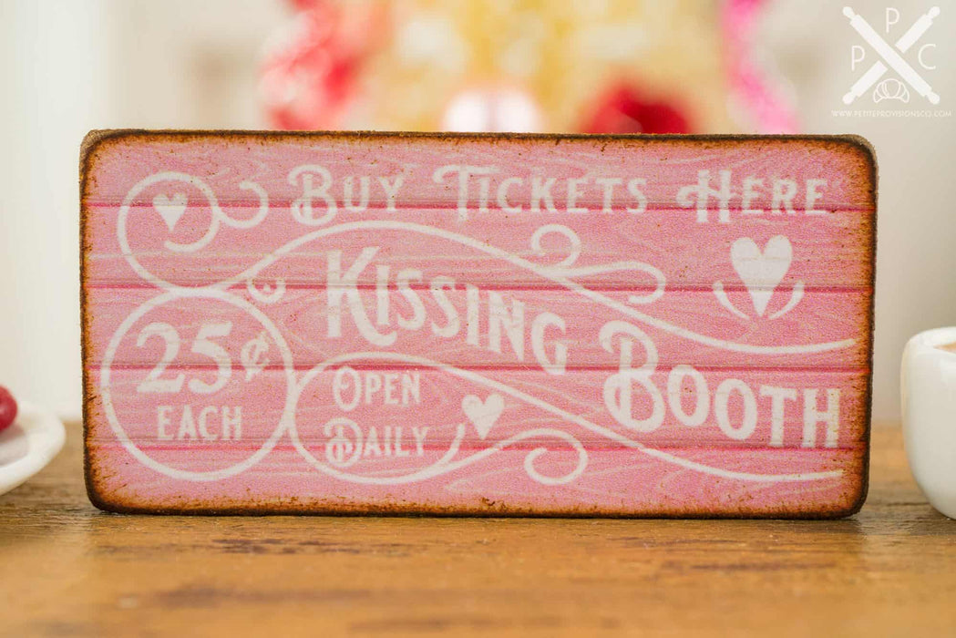 Kissing Booth Valentine's Day Sign