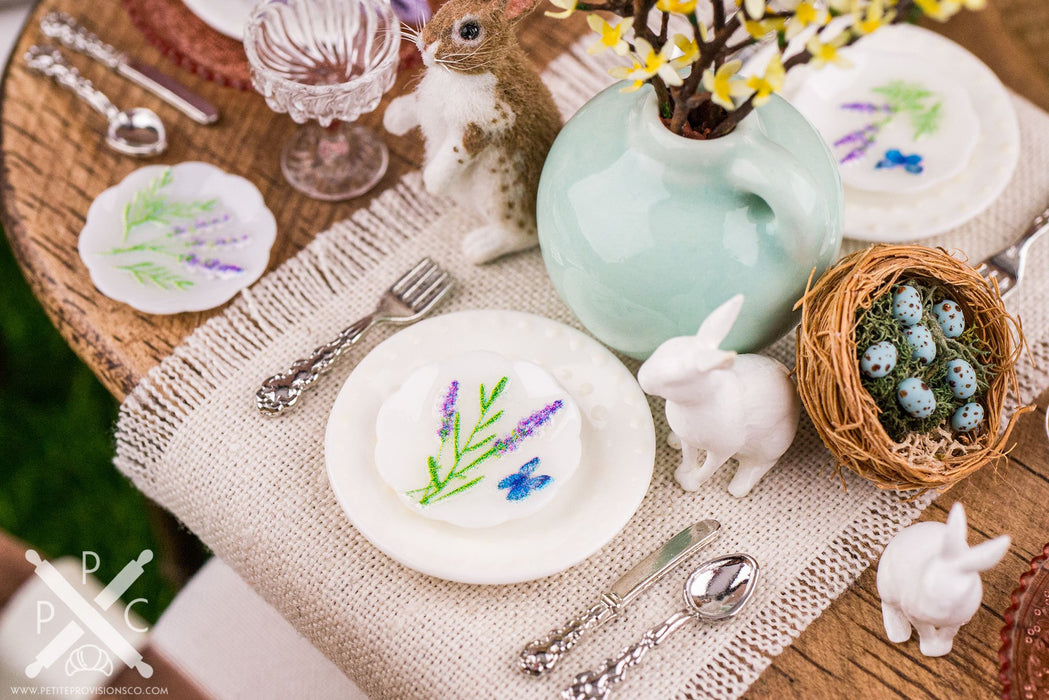 Lavender Decorative Plates - Small - Set of 4