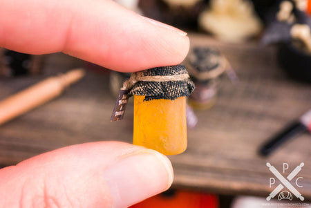 Dollhouse Miniature Jar of Lethal Honey Halloween Decoration - 1:12 Dollhouse Miniature - Halloween Miniatures