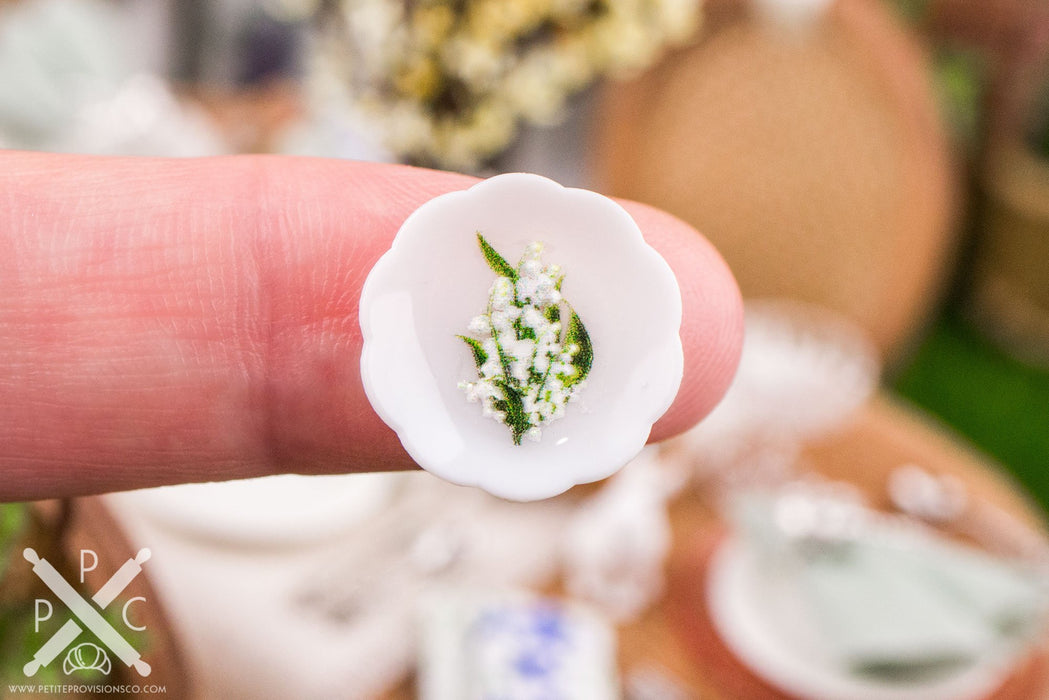 Lily of the Valley and Bluebell Decorative Plates - Small - Set of 4